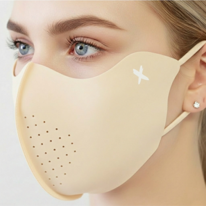 펜타엑스 스포츠 자외선차단 마스크 볼 얼굴 햇빛가리개 골프, 2개, 아이스 스킨