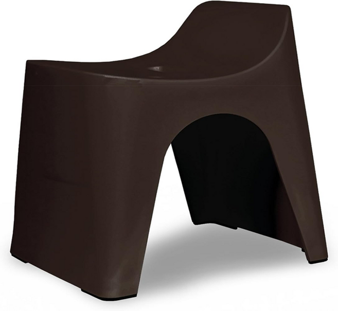 휴바스 일본 높은 욕실의자, 브라운