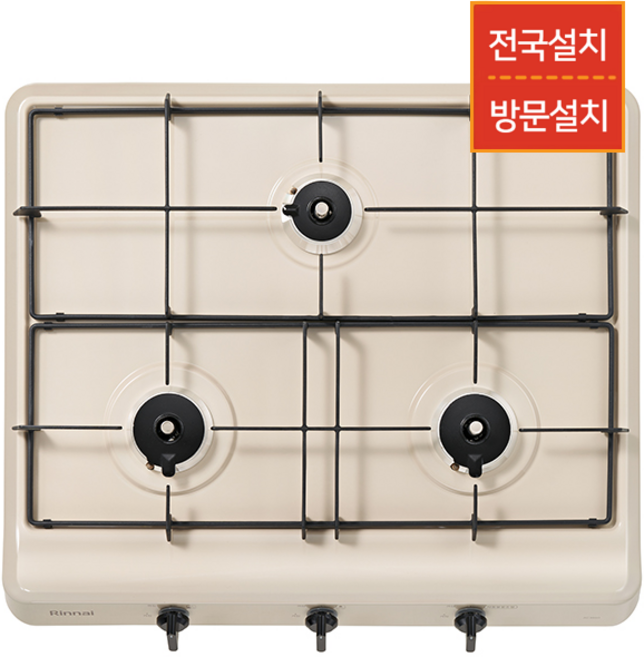 전국설치 린나이 가스레인지 AA 3구 빌트인, LNG, AC305D