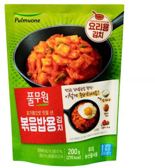 풀무원식품 볶음밥용 요리김치 200g 엄마손맛 밥반찬 자취생, 1개