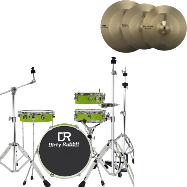 이스턴 코리아 DR STREET 드럼 세트 4기통 공연 합주 버스킹 라이브, 1세트, 샤이닝 그린