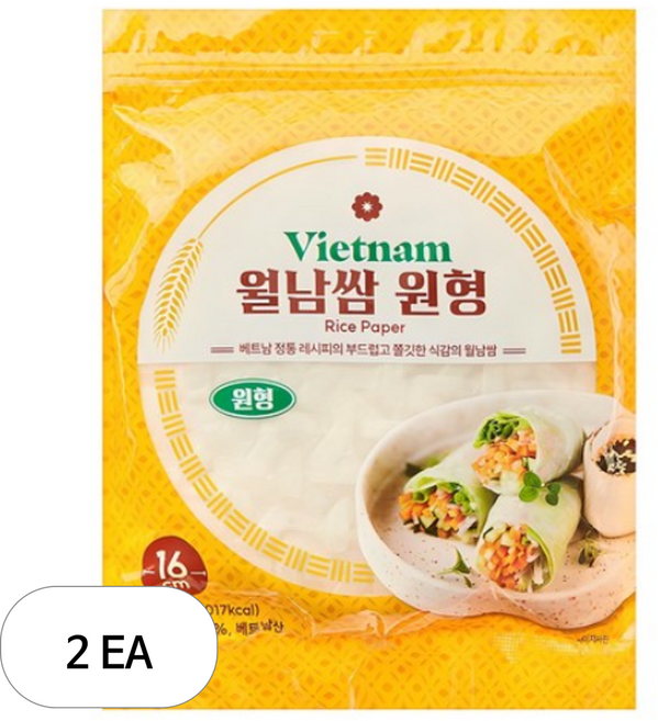 원형 월남쌈, 300g, 2개