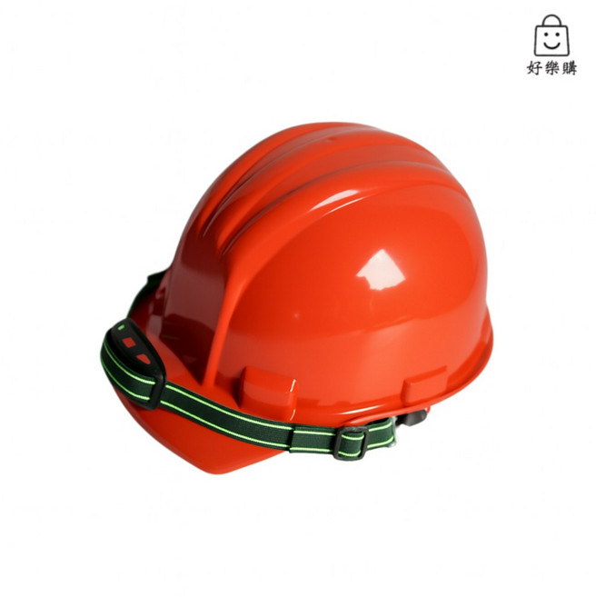 工程帽 三線型防護頭盔 SN-70-E2, 1個, 紅色（伸縮下巴帶）