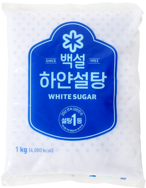 백설 하얀설탕 1kg, 1개