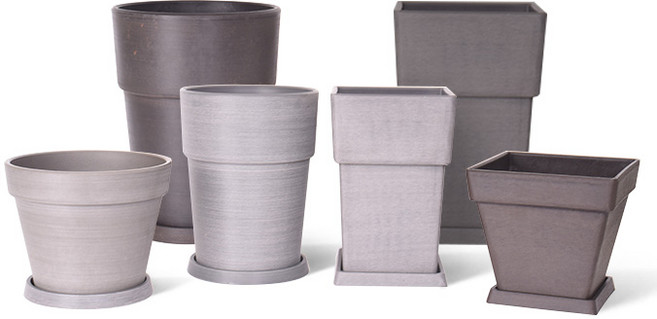 마이플랜트 모던 수지 플라스틱 카멜레온 화분 ( 받침세트 ), 아이보리, 1개