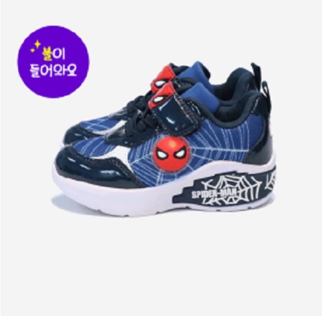 (ABC마트 광주충장NC점) ABC셀렉트 키즈 스파이더맨 LED운동화 K7134 MARVEL SPIDER-MAN NAVY (150~200)