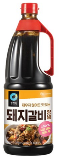 청정원 돼지갈비양념, 2kg, 1개