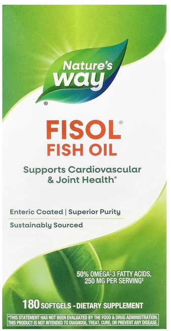 네이처스웨이 Fisol 피쉬 오일 소프트젤 180정, 1개 - 쿠팡