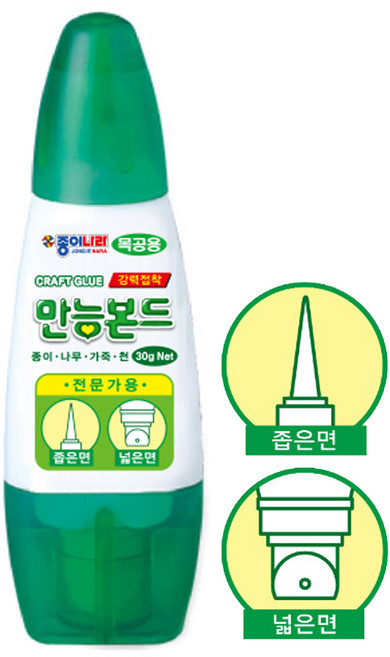 종이나라 만능본드 양방향 목공용 풀, 6개, 30g