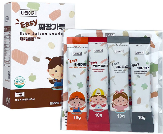 나와아기 짜장가루+맛보기 4종세트, 140g, 짜장맛, 1개