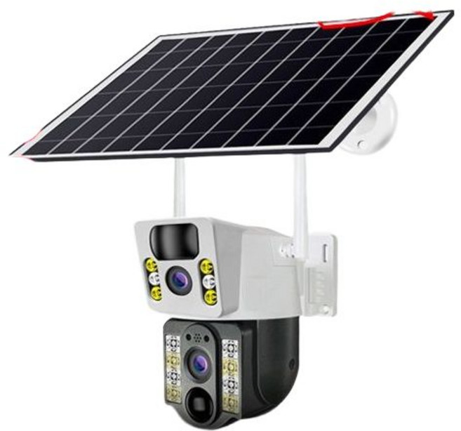 태양광 CCTV 실외 농장 무선 렌즈 4MP 옥외 LTE 배터리 유심 태양열 4G, 64GB, WIFI 무전기 유선망 환경 적용(충전 불필요), 1개