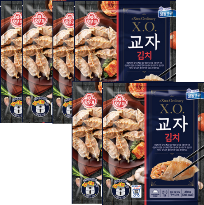 오뚜기 XO 냉동 교자 김치, 360g, 6개