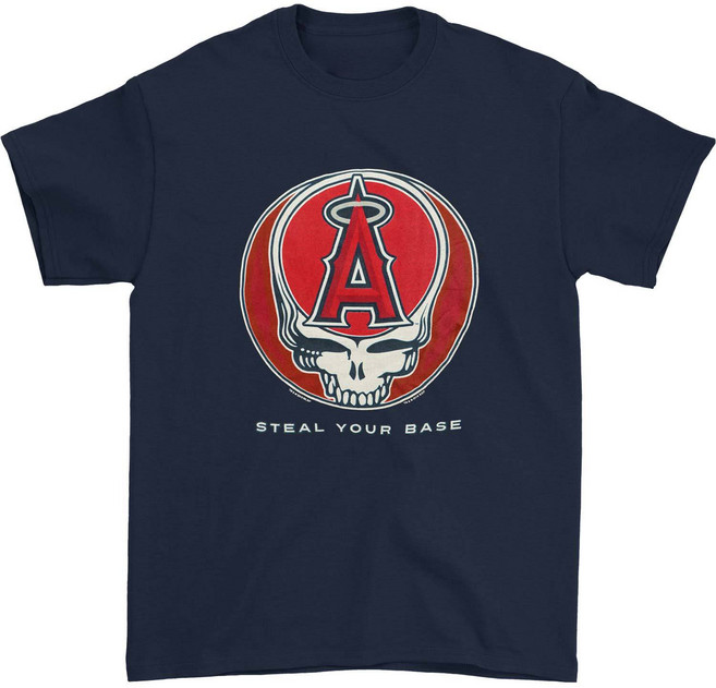 ROCKPANDA Grateful Dead Los Angeles Angels Steal Your Base 반팔티