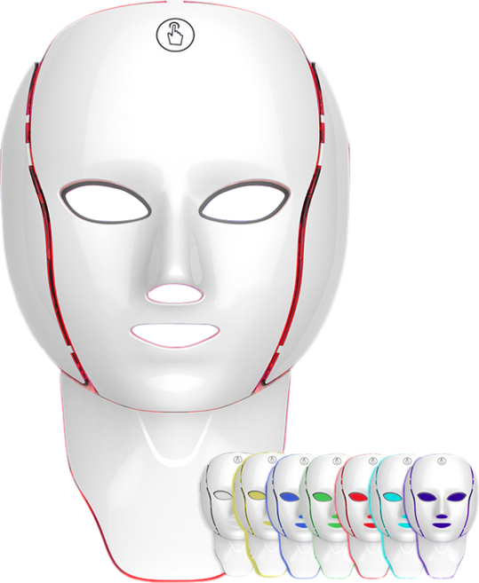 keka LED 마스크 7칼러 파장 얼굴+목 홈케어 피부관리기 미세전류, keka-4096