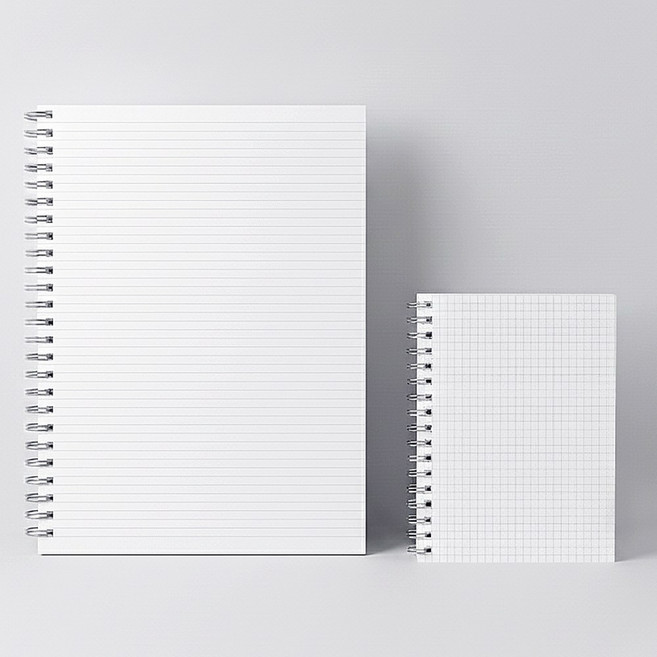 두꺼운 스프링노트 80매 A5 B5 줄 모눈 학교 학원 오답 필기노트, 1개, 모눈노트 B5