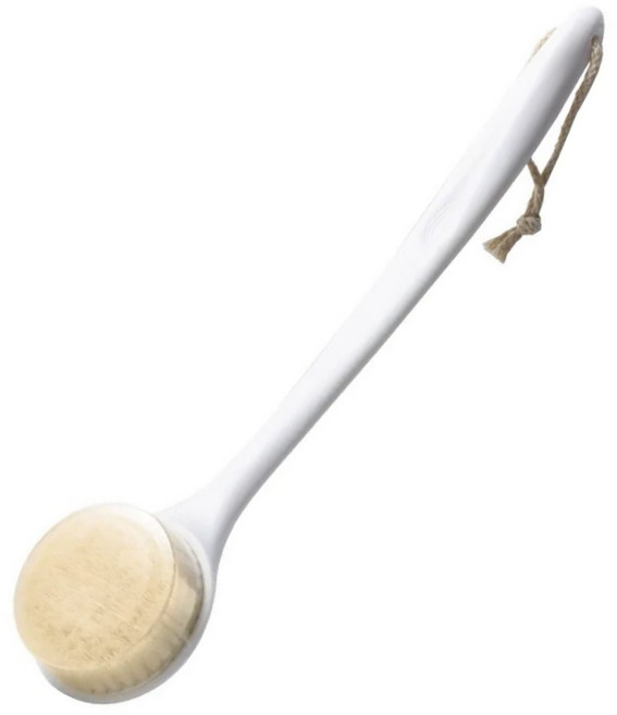 오엔오 커브형 샤워 바디브러쉬, 화이트, 1개, 1개입