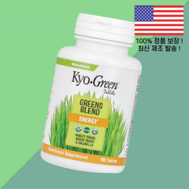 콜릭 쿄 그린 블렌드 에너지 180정 Kyolic Kyo Green Greens Blend Energy 180 Tablets, 콜릭 쿄 그린 블렌드 에너지 180정 Kyolic Ky, 1 - 쿠팡