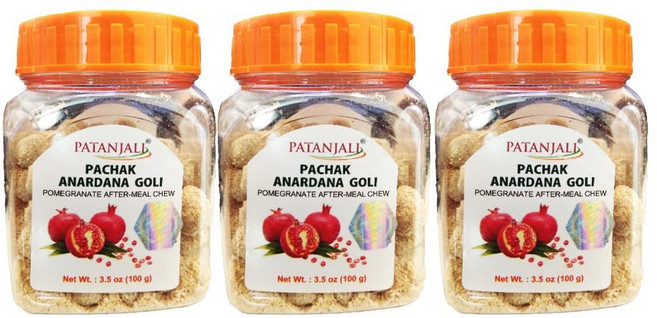 파탄잘리 파착 아나르다나 골리 3개 팩 (각 100gm / Patanjali Pachak Anardana Goli Pack of 3 (100gm / 3.5 fl oz - Each, 1개