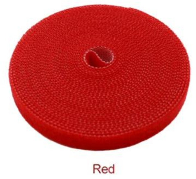 정리함 USB 케이블 와인더 관리 나일론 프리 컷 마우스 이어폰 코드 케이블 5M/롤 10mm 12/14mm 20mm 25mm 너비, 5Mx10mm, Red