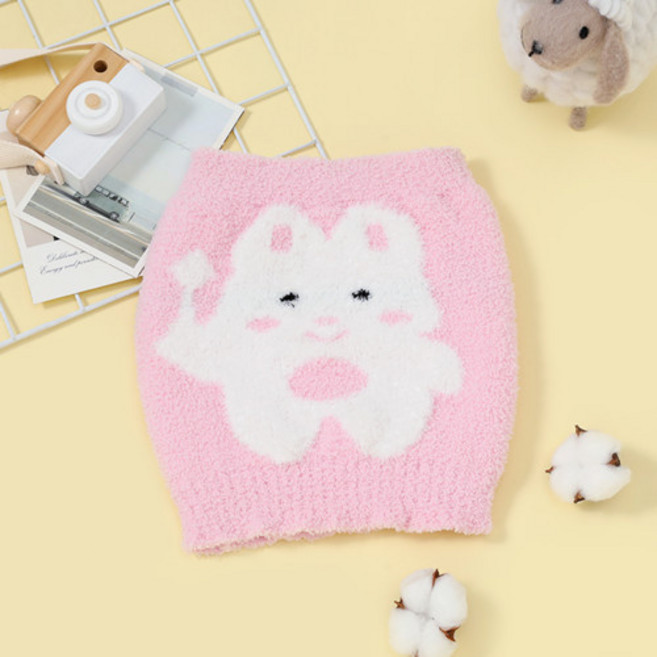 嬰兒寶寶護肚圍秋冬肚兜嬰兒護肚臍軟綿綿可愛寶寶睡覺防着涼腹圍, 1個, 棒棒兔(秋冬款)