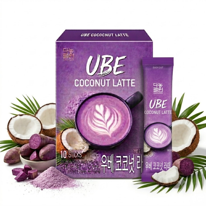 다농원 우베 코코넛 라떼, 18g, 1개, 10개입