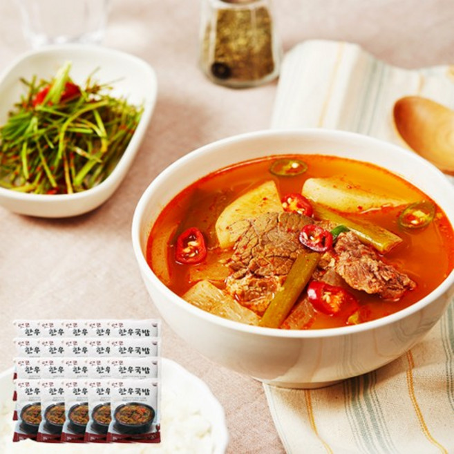 농우 바르담 얼큰한우국밥 600g, 20개
