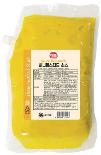 허니머스터드소스 해표, 1개, 2kg