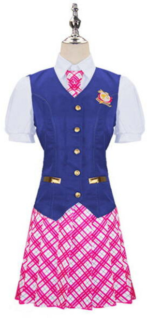 교복몰 핑크체크 바비인형 코스프레 의상 세트 코스튬