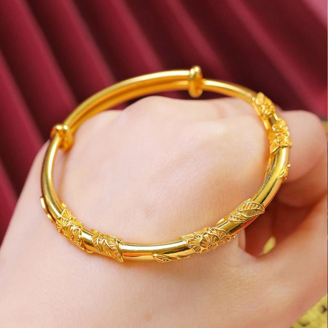 Sun_Plus 臻耀F款蝴蝶手鐲 沙金結婚禮物
