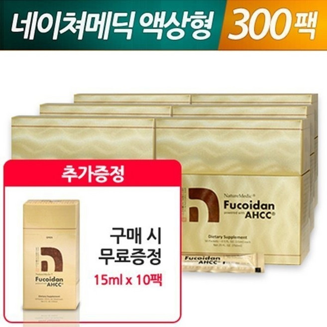 네이쳐메딕 후코이단 AHCC 파워드 액상형 6세트+10팩, 6박스