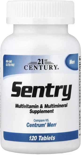 21st Century Sentry Men 종합비타민 및 종합 미네랄 보충제 120정, 21st Century Sentry Men 종..., 1개 - 쿠팡