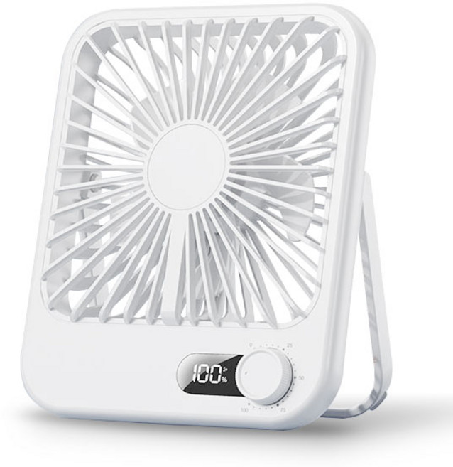 케이빌 무선 미니 탁상용 선풍기 저소음 BLDC 벽걸이 캠핑용 사무실 책상용, 화이트, FN4SQ1
