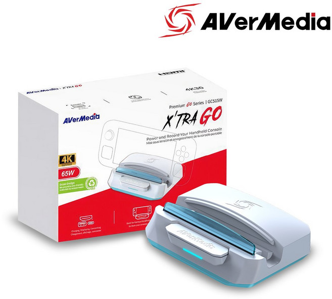 에버미디어 X TRA GO 외장형 캡쳐보드 GC515 리버네트워크, GC515(화이트)