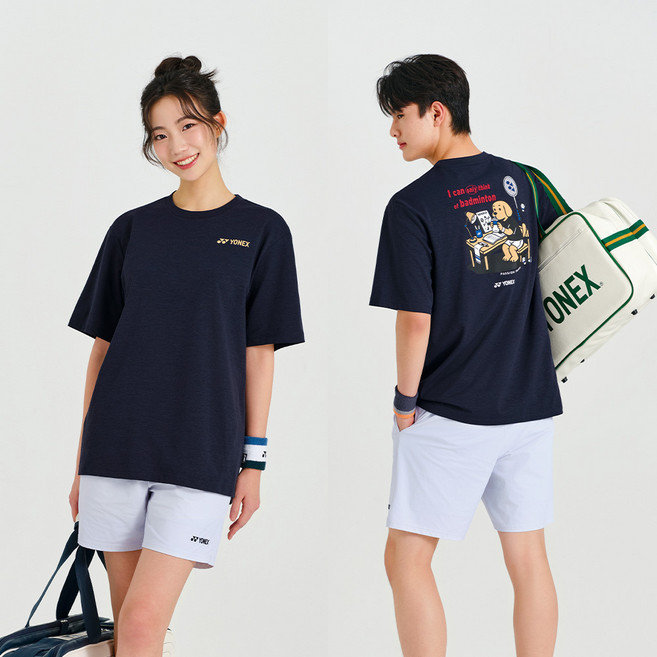요넥스 티셔츠 261TS058U 남녀공용 오버핏 단체복 배드민턴 상의 오남스포츠