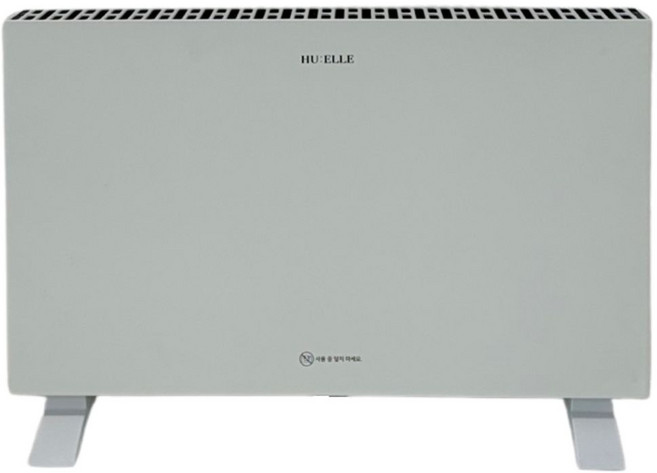 [HU:ELLE] 무소음 무풍 컨벡션 히터 가정용 사무실 히터, 크림화이트