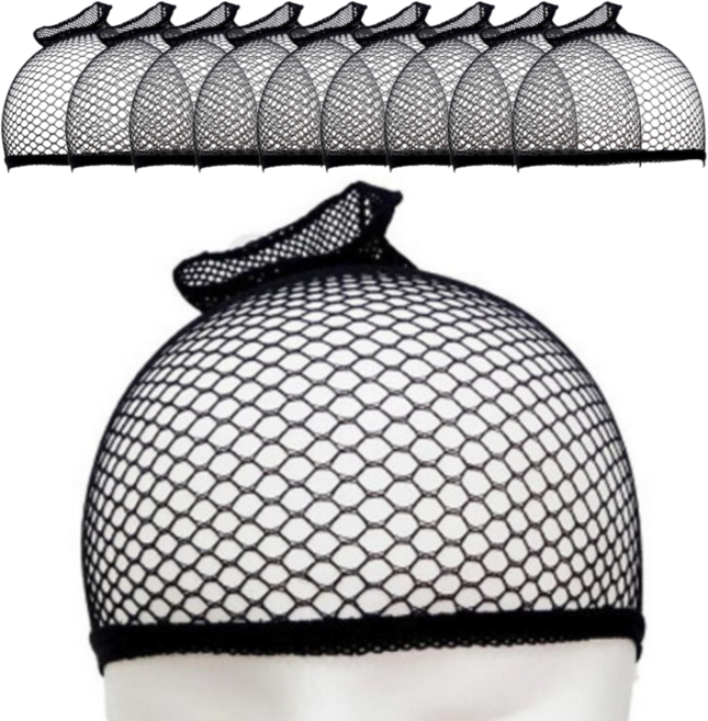 헤어망 가발망, 블랙, 10개