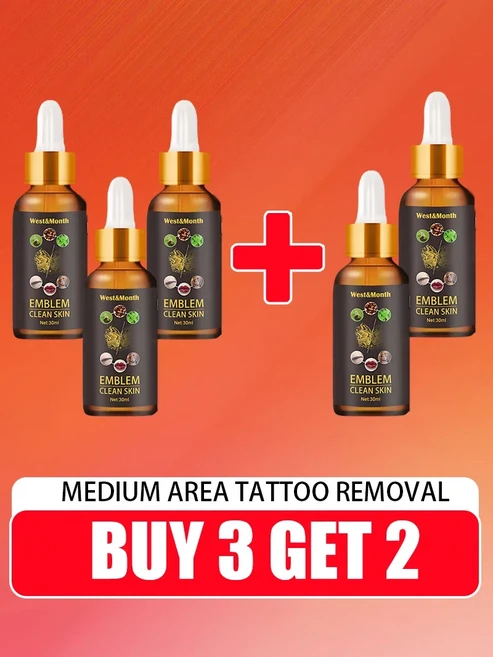Tattoo removal cream suitable for large and small tattoos effective in removing permanent tattoos, 04 BUY 3 GET 2 FREE