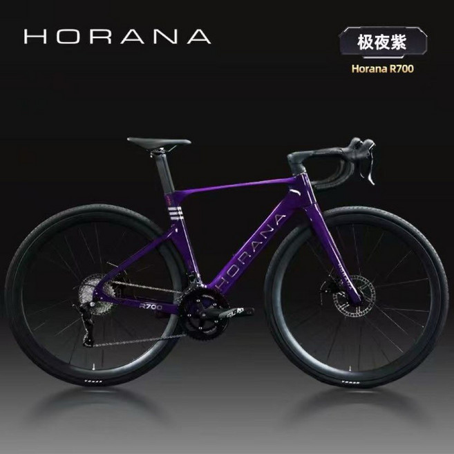 HORANA R700 競速公路車 鋁鎂合金超輕一體把, 紫, 1個