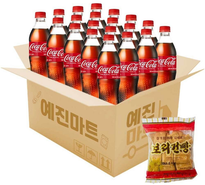 예진마트 코카콜라 500ml x 20페트 lov*17655XW, 20개