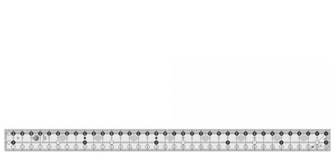 Creative Grids 퀼트 눈금자 6.4cm x 91.5cm(2.5인치 36.5인치) 야드 스틱 직사각형 266513