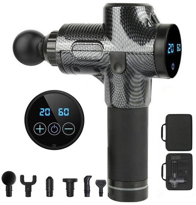 마사지건 미니마사지건 맛자지건 마사지기계 근막 전동마사지건 바디건 근육이완 근육 마사지, JMQ-001 카본, 영국 플러그