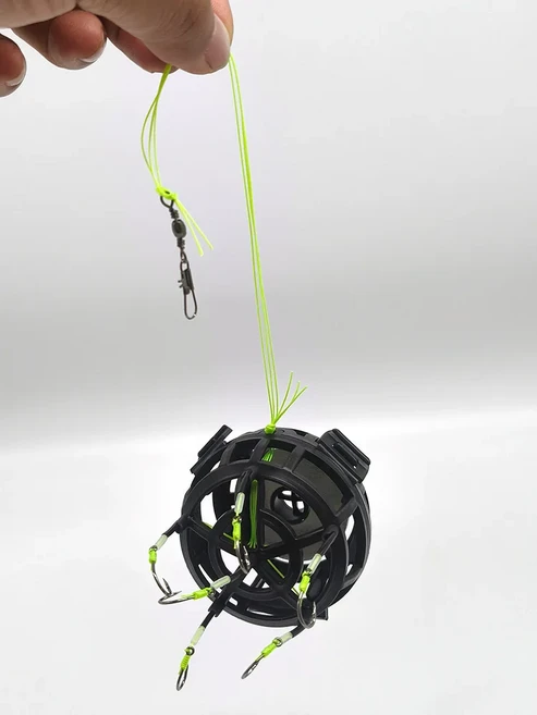 낚시 바늘 메기 낚시용 리그 바닷물 기술 수준용 도구 부품 허니콤 태클, H. 8, 1. black, 1개