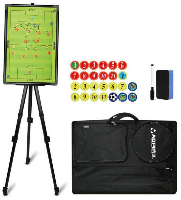 축구작전판 자석 보드 지휘판 풋살 거치대 팀짜기 전술훈련, 스탠드 축구 - 전술 보드 AP-686, 1개