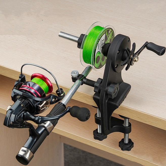 낚시릴 라인 와인더 낚싯줄 감개기 낚시 용품, 양발 업그레이드 모델 (블랙 박스), 블랙