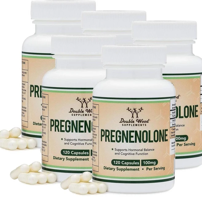 더블우드 프레그네놀론 100mg 캡슐 Double Wood Pregnenolone, 5개, 120정 - 쿠팡