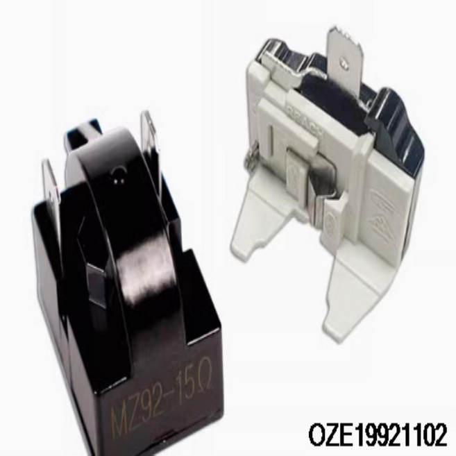 호환 냉장고 PTC 스타터 릴레이 12옴 2핀 + 압축기 과부하 보호 장치 1/4HP