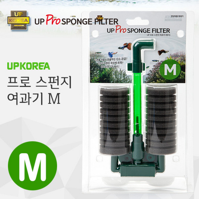 샘아쿠아 UPKOREA Pro 스펀지 여과기 M 쌍기, 1개