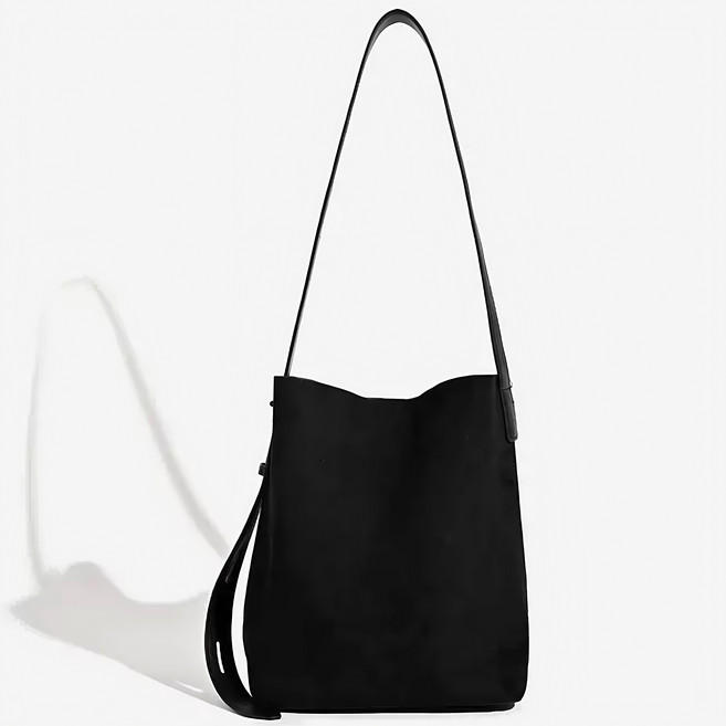 별라 여성 스웨이드 버킷백 끈조절 숄더백