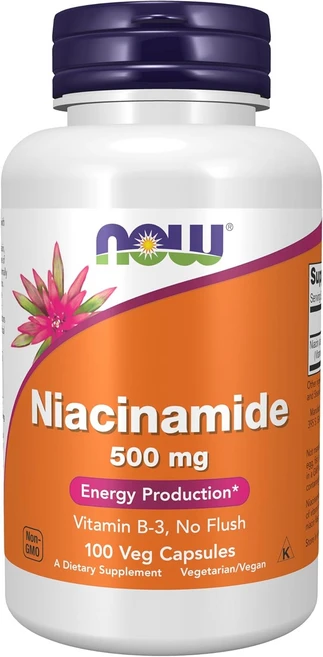 나우푸드 비타민B3 나이아신아마이드 500mg 100캡슐, 1개 - 쿠팡