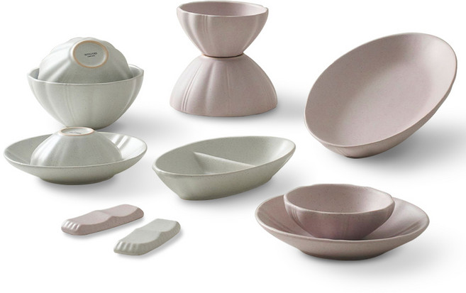 로얄포드 코지 식기세트 홈세트 2인세트 4인세트, 1세트, 12p, 화이트핑크